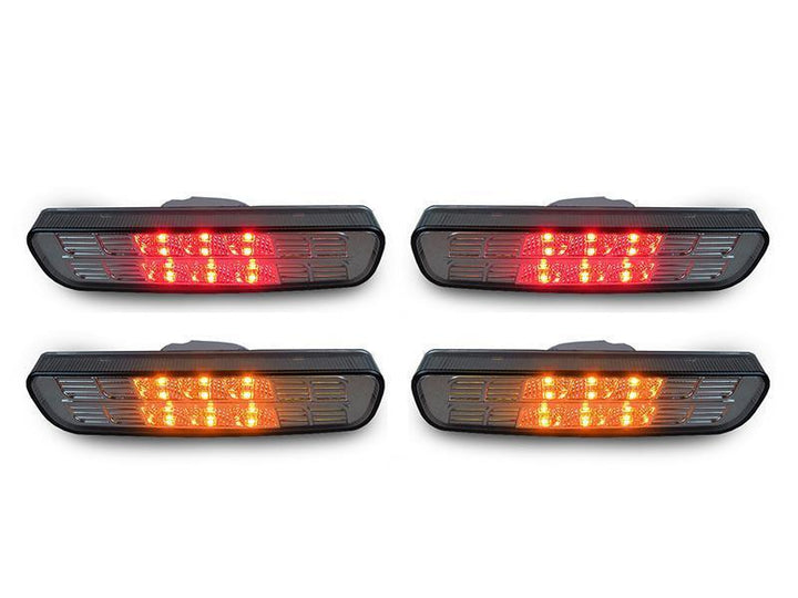 1992 - 2003 Lexus RX300 Clear or Smoke LED Front + Rear Bumper Side Marker Lights