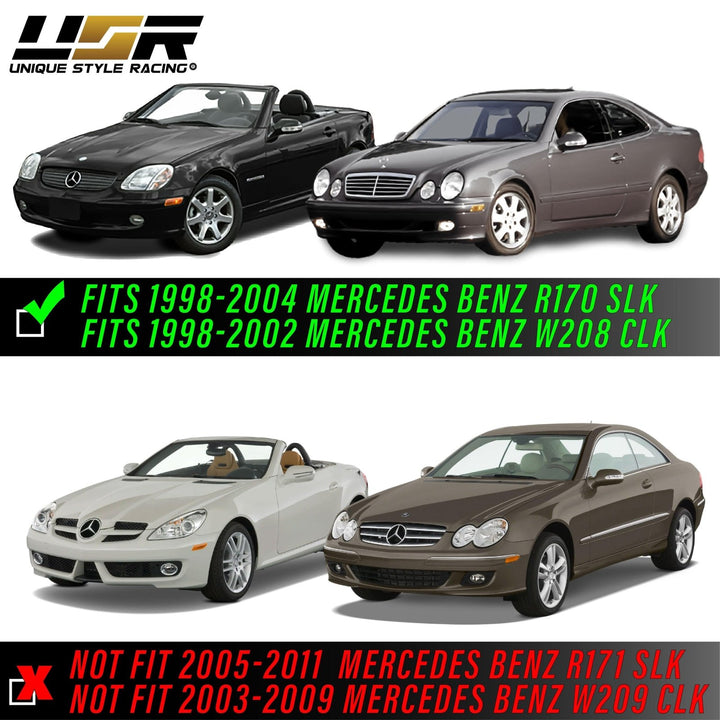 1998-2002 Mercedes CLK Class W208 Clear or Smoke Front Bumper Side Marker Light

#lens-color_smoke-lens