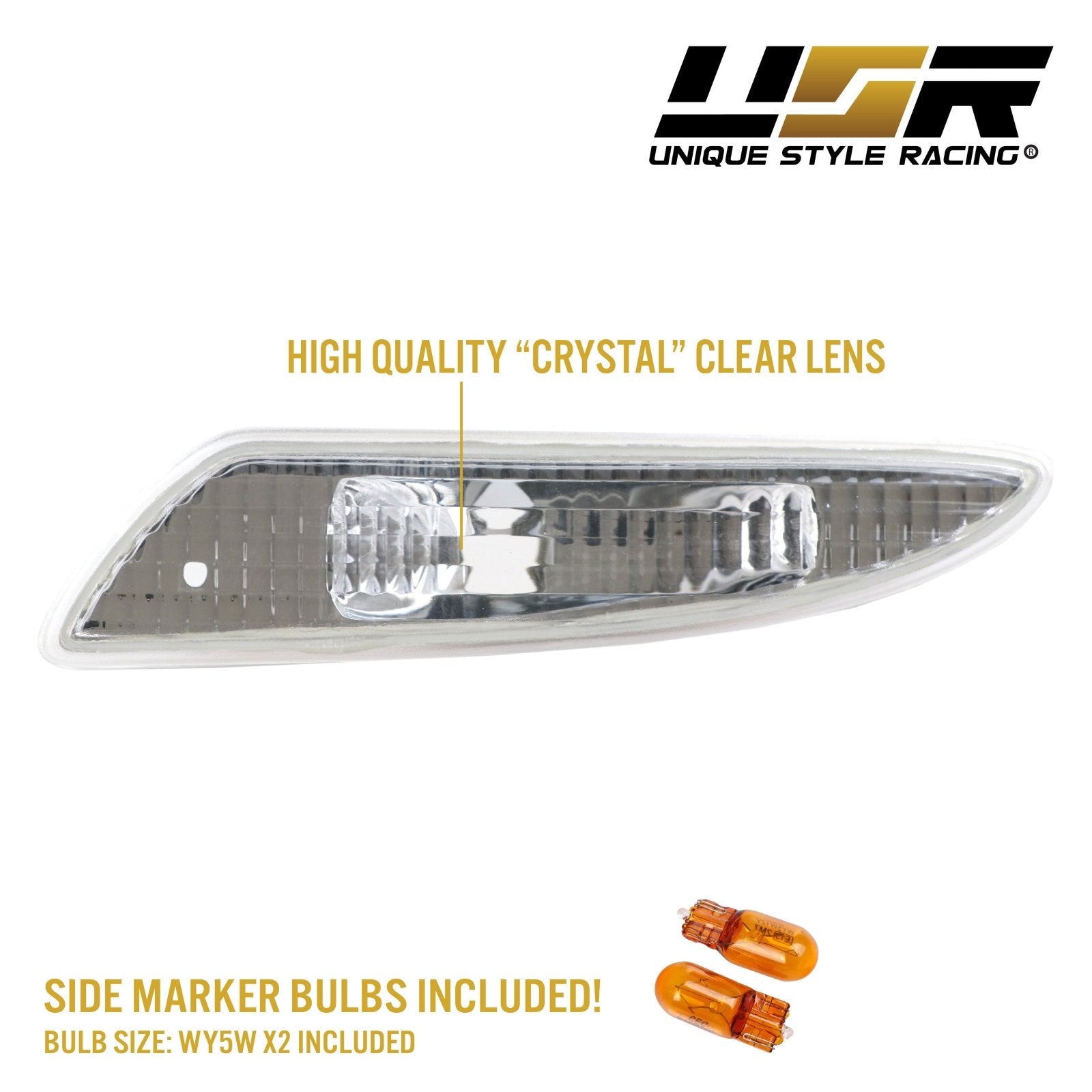 R230様　　　エース 2007-2008 Mercedes SL Class R230 Clear or Smoke Front Bumper