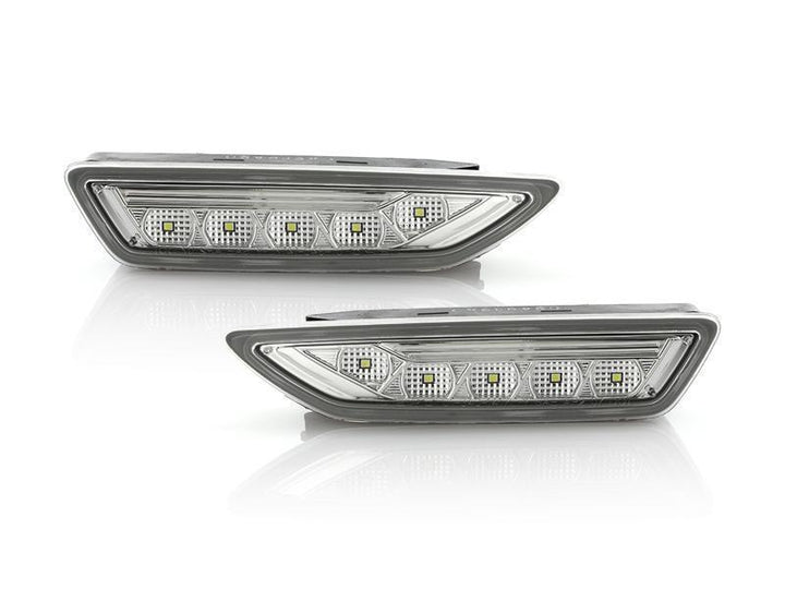 2009 - 2012 Mercedes SL Class R230 NonAMG Model LED Clear or Smoke Bumper Side Marker Light