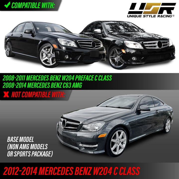2008-2011 Mercedes C Class W204 LED Clear or Smoke Front Bumper Side Marker Light

#lens-color_clear-lens-amber-led
