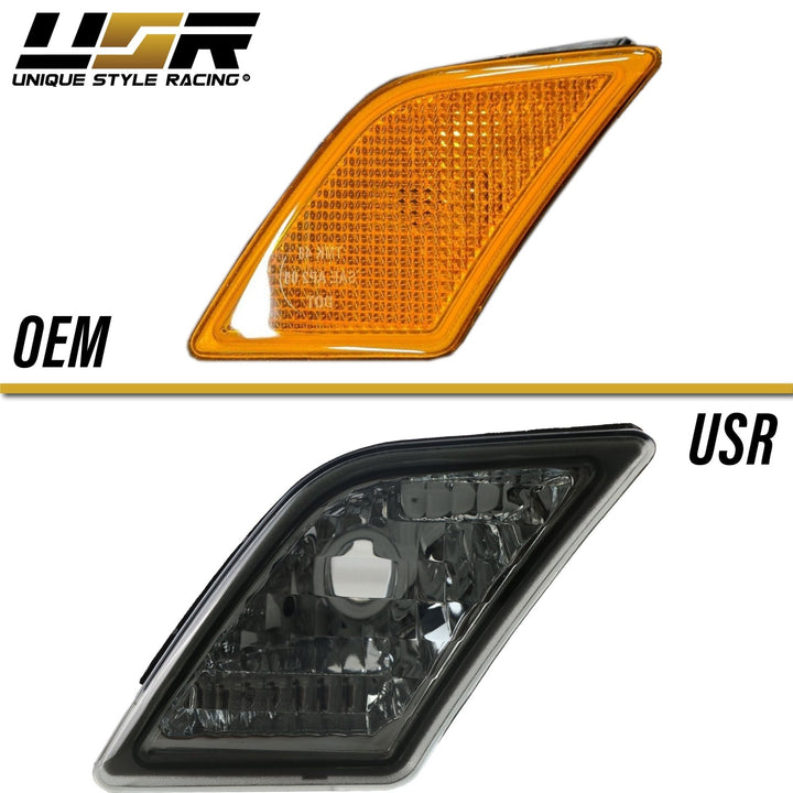 2009-2012 Mercedes R230 AMG SL63 / SL65 Crystal Clear or Smoke Front Bumper Side Marker Light

#lens-color_crystal-smoke-lens
