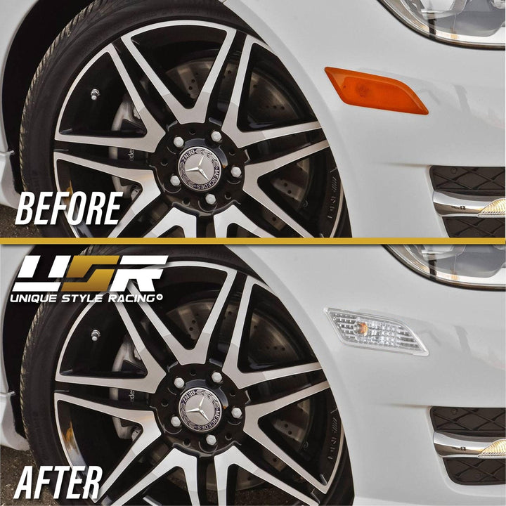 2012 - 2014 Mercedes C Class W204 Crystal Clear or Smoke Front Bumper Side Marker Light

#lens-color_clear-lens