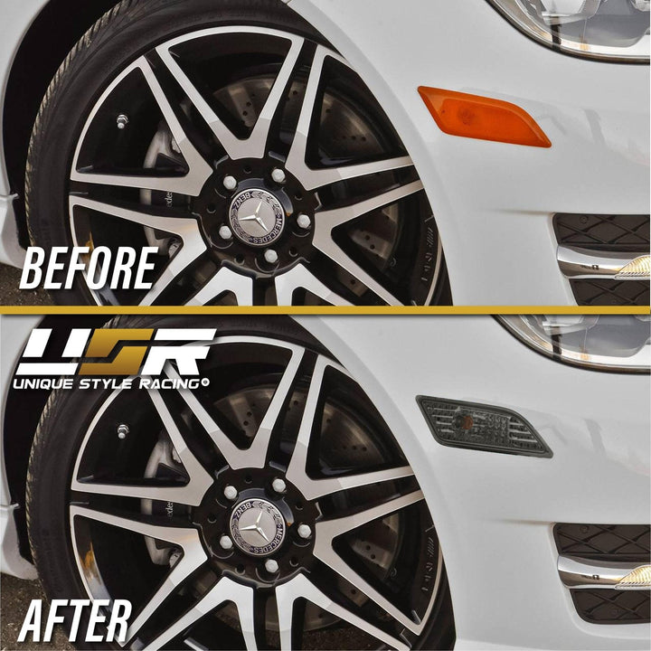 2012 - 2014 Mercedes C Class W204 Crystal Clear or Smoke Front Bumper Side Marker Light

#lens-color_smoke-lens
