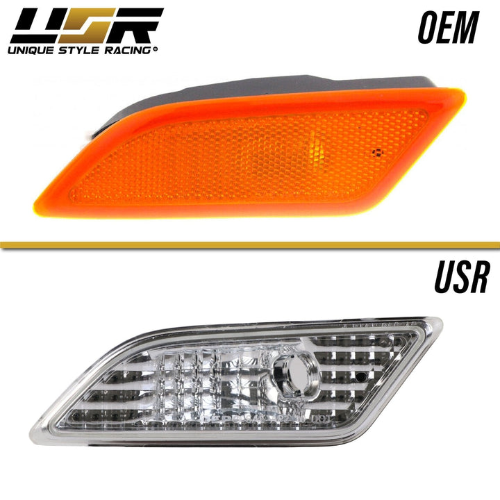 2012 - 2014 Mercedes C Class W204 Crystal Clear or Smoke Front Bumper Side Marker Light

#lens-color_clear-lens
