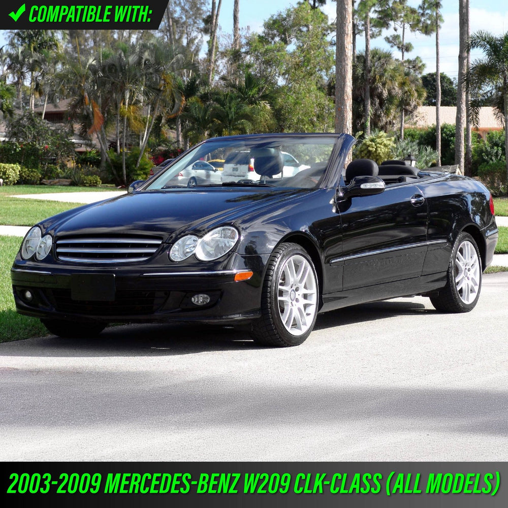 2003-2009 Mercedes CLK Class W209 Crystal Black / Smoke Lens Front Bumper Side Marker Light