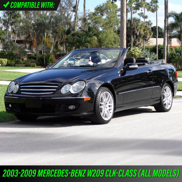 2003-2009 Mercedes CLK Class W209 Crystal Black / Smoke Lens Front Bumper Side Marker Light