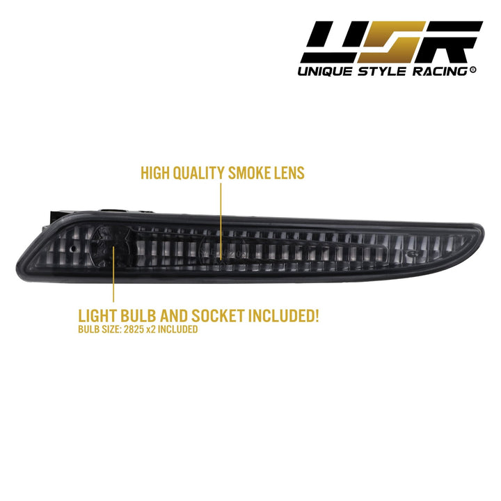 2007-2009 Mercedes E Class W211 Clear or Smoke Front Bumper Side Marker Light

#lens-color_crystal-smoke-lens