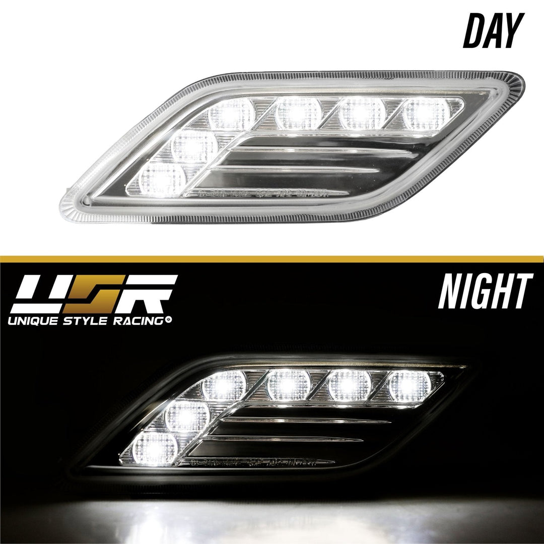 2010 - 2013 Mercedes E Class W212 4D / 5D LED Clear or Smoke Front Bumper Side Marker Light