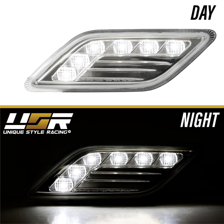 2010 - 2013 Mercedes E Class W212 4D / 5D LED Clear or Smoke Front Bumper Side Marker Light