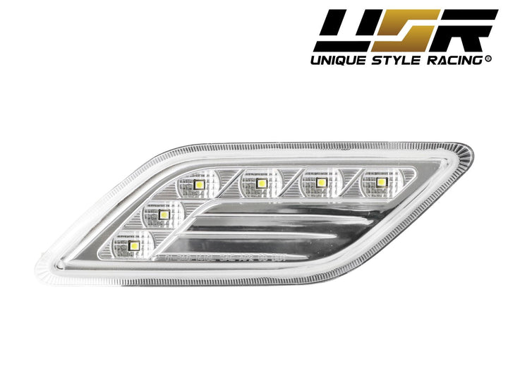 2010 - 2013 Mercedes E Class W212 4D / 5D LED Clear or Smoke Front Bumper Side Marker Light