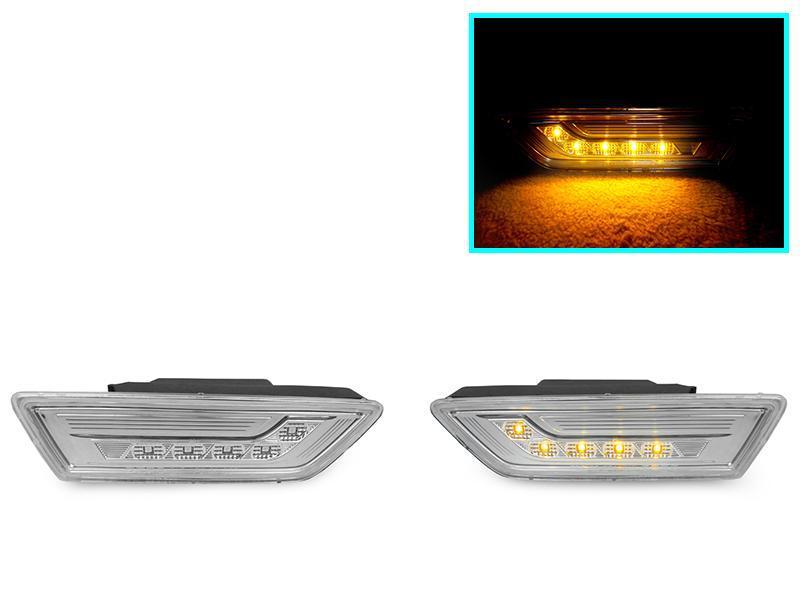 2012 - 2014 Mercedes CLS 550 W218 Crystal Clear or Smoke LED Front Bumper Side Marker Light
