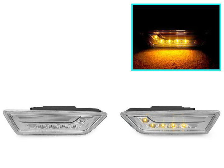 2012 - 2014 Mercedes CLS 550 W218 Crystal Clear or Smoke LED Front Bumper Side Marker Light