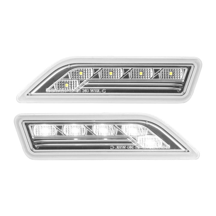 2006 2007 2008 2009 2010 2011 Mercedes CLS Class W219 w 219 Crystal Clear LED Front Bumper Side Marker Light

#lens-color_clear-lens-white-led