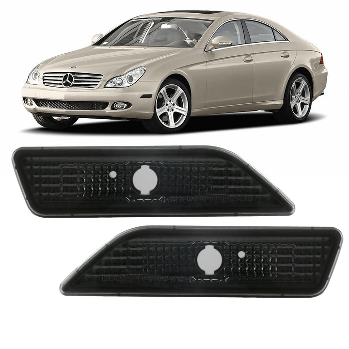 2006 - 2011 Mercedes CLS Class W219 Crystal Clear or Smoke Front Bumper Side Marker Light
