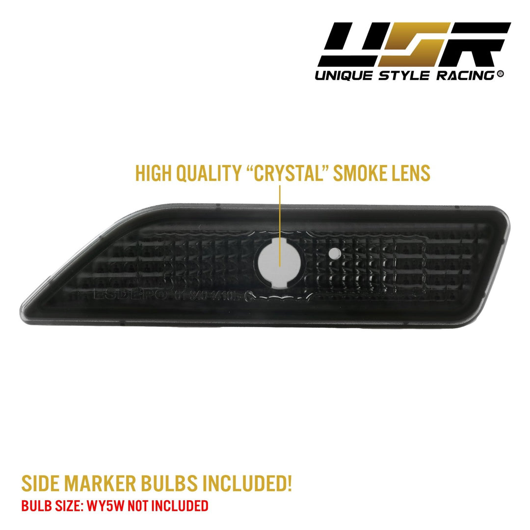 2006-2011 Mercedes CLS Class W219 Crystal Clear or Smoke Lens Front Bumper Side Marker Light

#lens-color_smoke-lens