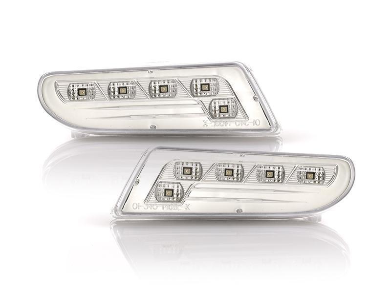 2000 - 2006 Mercedes S Class W220 LED Clear or Smoke Front Bumper Side Marker Light