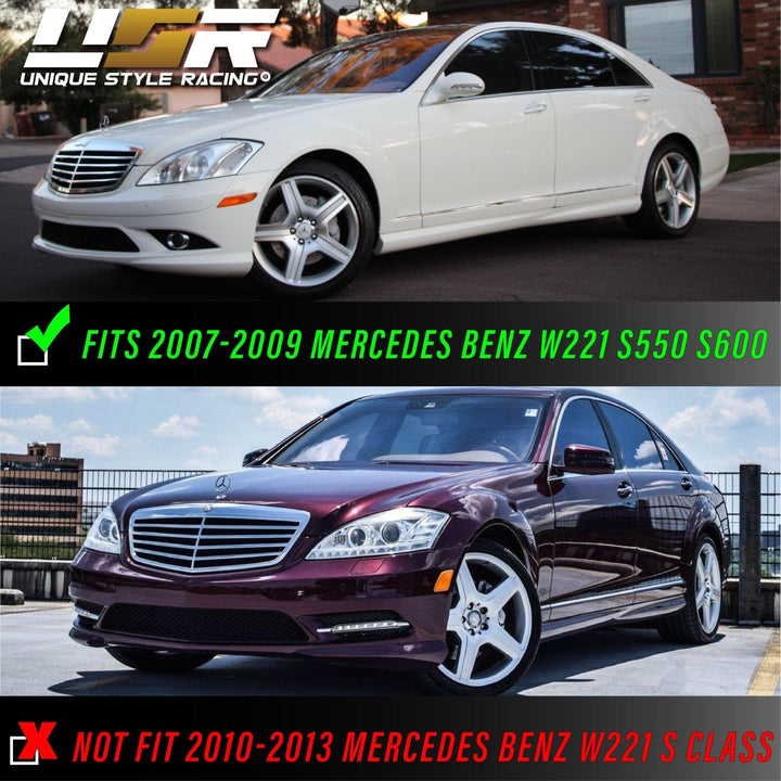2007-2009 Mercedes S Class W221 Non AMG Crystal Clear or Smoke Bumper Side Marker Light

#lens-color_clear-lens