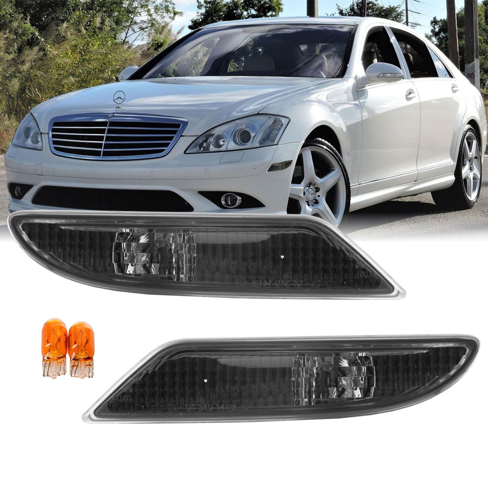 2007-2009 Mercedes S Class W221 Non AMG Crystal Clear or Smoke Bumper Side Marker Light

#lens-color_smoke-lens