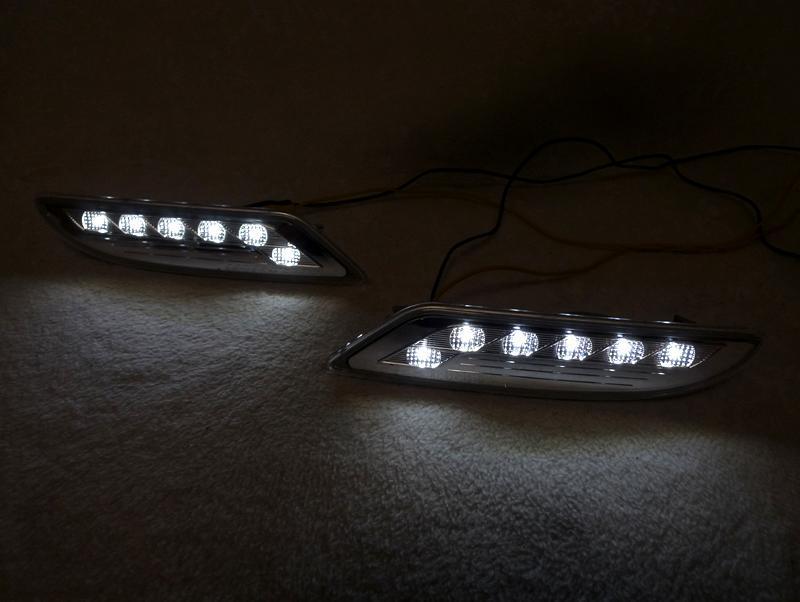 2007 - 2009 Mercedes S Class W221 NonAMG LED Clear or Smoke Front Bumper Side Marker Light