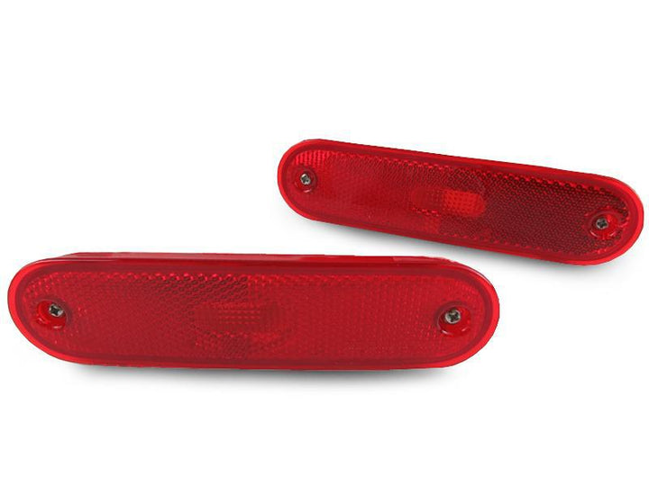 1990 - 2005 Mazda Miata MX5 OE Replacement Front Amber + Rear Red Bumper Side Marker Lights