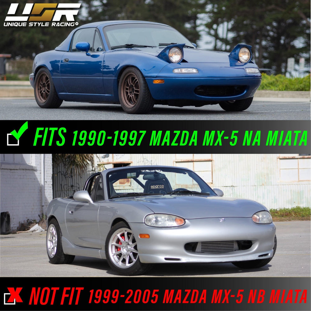 1990 - 1997 Mazda Miata MX5 Clear or Smoke Lens Front + Rear 4PC Bumper Side Marker Lights