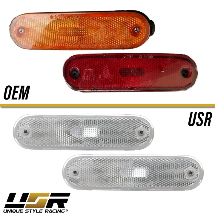 1990 - 1997 Mazda Miata MX5 Clear or Smoke Lens Front + Rear 4PC Bumper Side Marker Lights