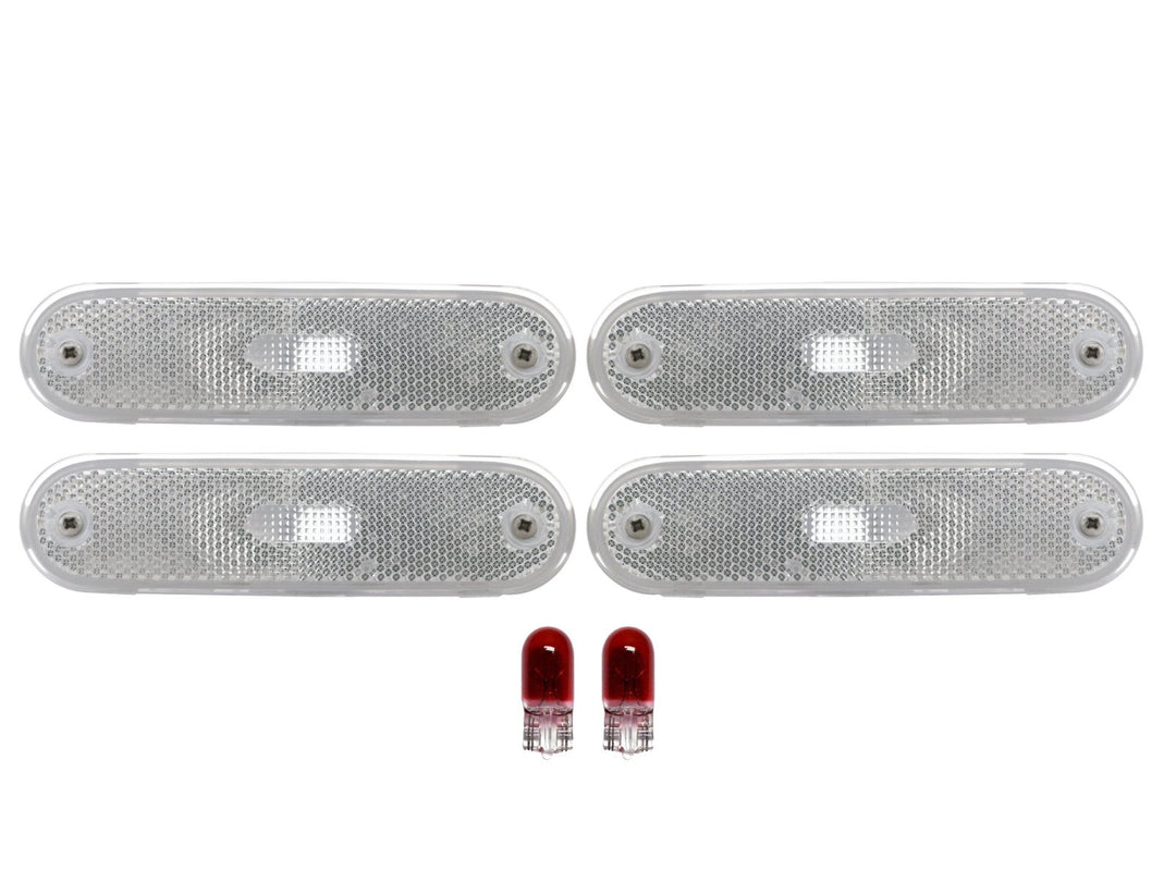 1990 - 1997 Mazda Miata MX5 Clear or Smoke Lens Front + Rear 4PC Bumper Side Marker Lights