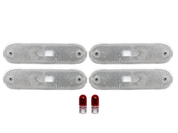 1990 - 1997 Mazda Miata MX5 Clear or Smoke Lens Front + Rear 4PC Bumper Side Marker Lights