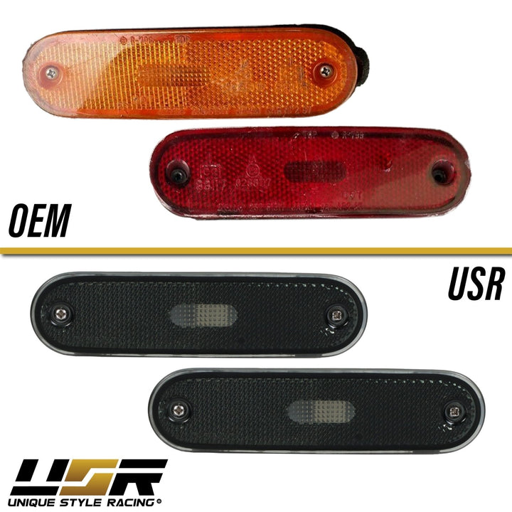 1990 - 1997 Mazda Miata MX5 Clear or Smoke Lens Front + Rear 4PC Bumper Side Marker Lights