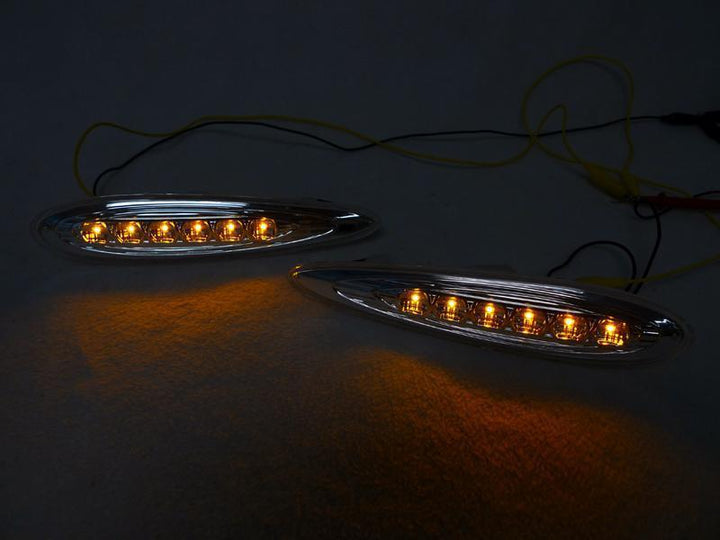 2000 - 2003 Nissan Maxima Front Clear or Smoke Lens LED Bumper Side Maker Lights