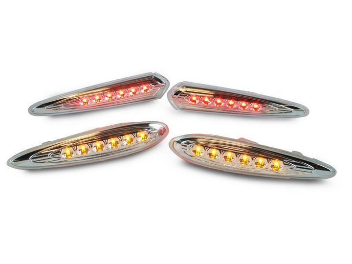 2000 - 2003 Nissan Maxima Clear or Smoke Front + Rear LED Bumper Side Maker Lights