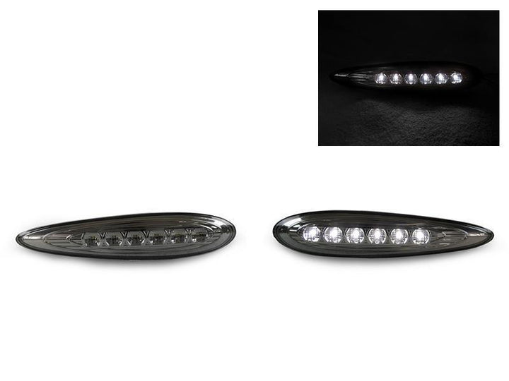2000 - 2003 Nissan Maxima Front Clear or Smoke Lens LED Bumper Side Maker Lights