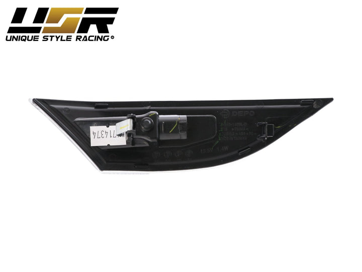 2012 - 2019 Porsche Carrera 911 / 2013 - 2020 Porsche Boxster / 2014 - 2020 Porsche Cayman 981/718 EURO Style Amber LED Clear Front Bumper Side Marker Light