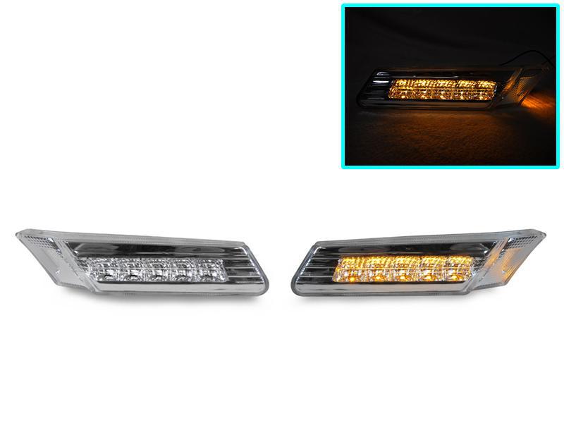 2005 - 2012 Porsche 911 Carrera 997 / 2006 - 2008 Cayman 987 / 2005 - 2008 Boxster 987 LED Clear or Smoke Front Bumper Side Marker Light