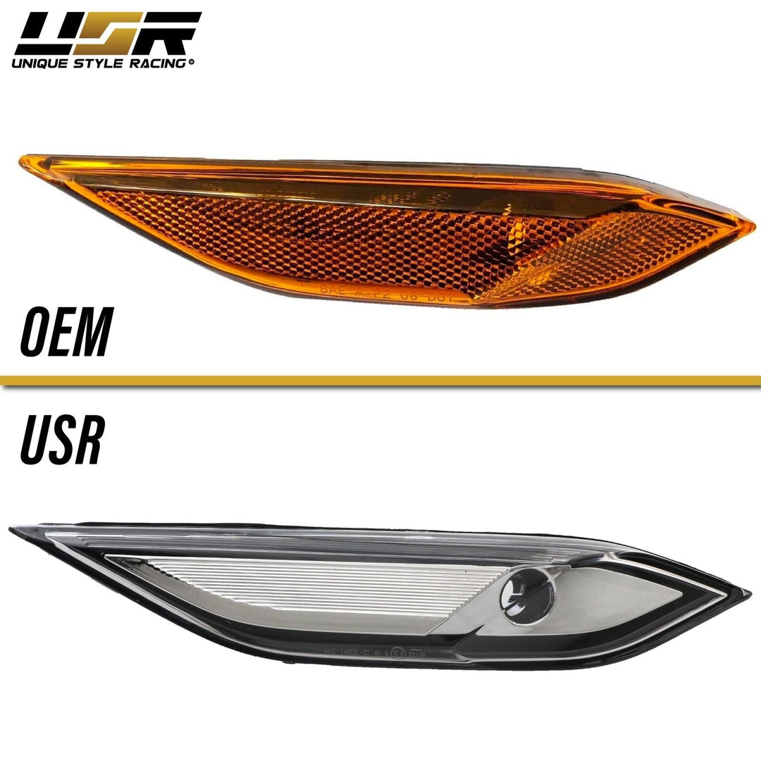 2011 - 2014 Porsche Cayenne 958 Euro CLEAR WhiteOut Front Bumper Side Marker Light