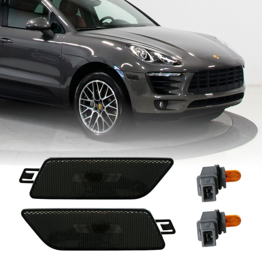 2014 - 2019 Porsche Macan OE Frost Lens Clear or Smoke Front Bumper Side Marker Light
