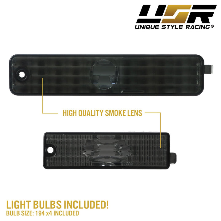 1998-2002 Pontiac Firebird / Trans Am Front + Rear Clear or Smoke Bumper Side Marker Lights