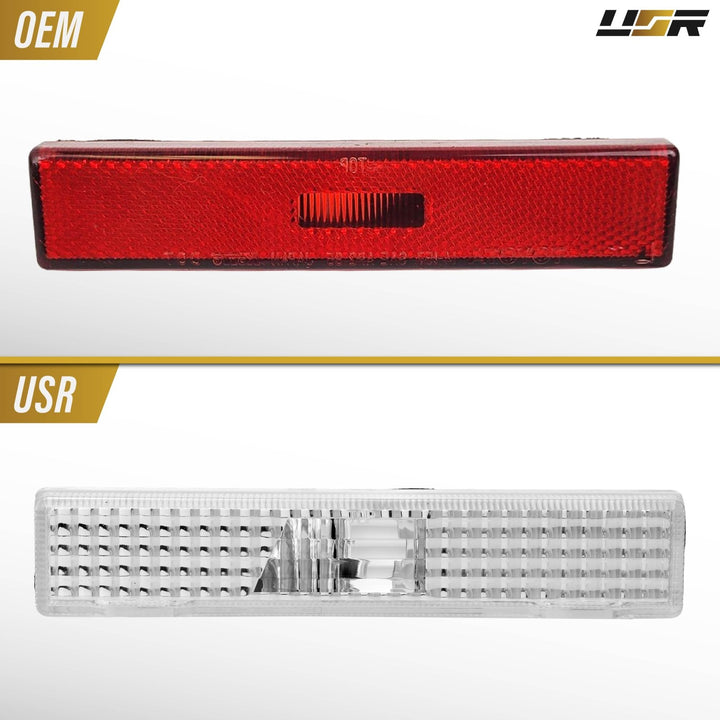1986 1987 1988 1989 1990 1991 1992 Toyota Supra Mk.3 mk3 mk 3 Clear or Smoke Rear Bumper Side Marker Lights

#lens-color_clear-lens
