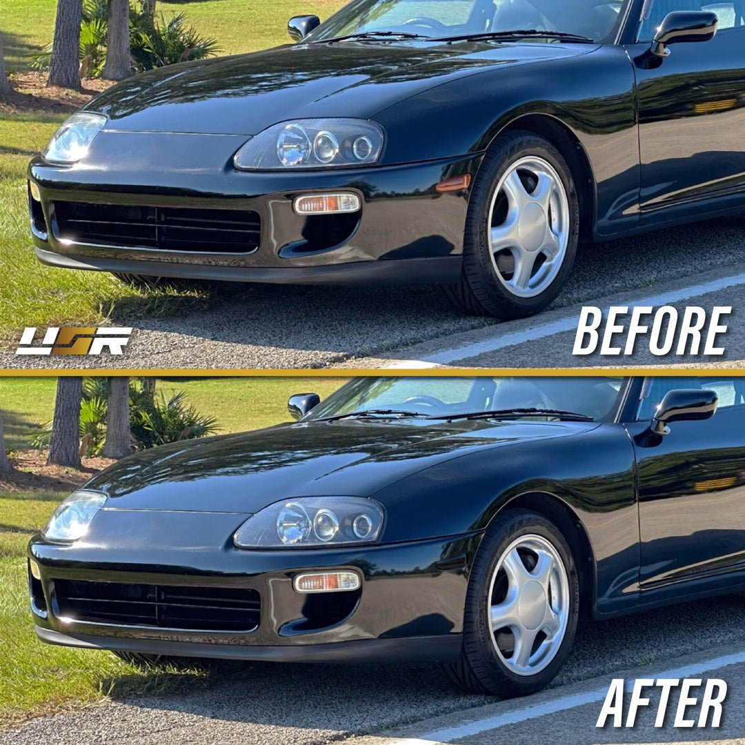 1997-1998 Toyota Supra Mk.4 IV Smoke Lens Front Bumper Side Marker Lights