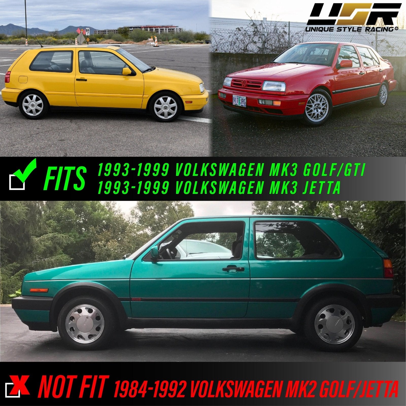 1993-1999 VW Golf / GTI / Jetta Mk.3 / 1995-1999 VW Cabrio Clear