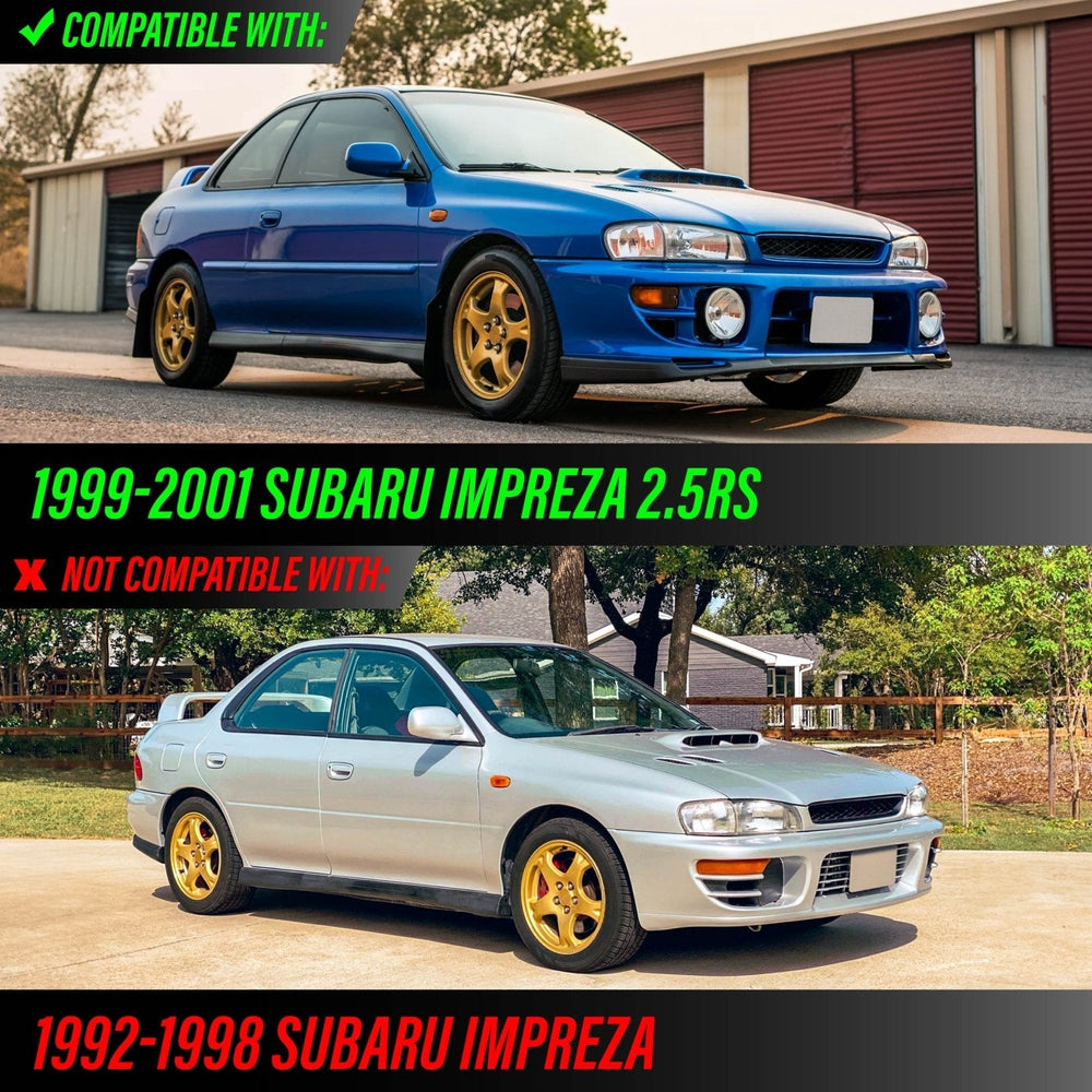 1999 - 2001 Subaru Classic Impreza 2.5RS Crystal Clear or Crystal Smoke Lens Front Bumper Turn Signal Lights