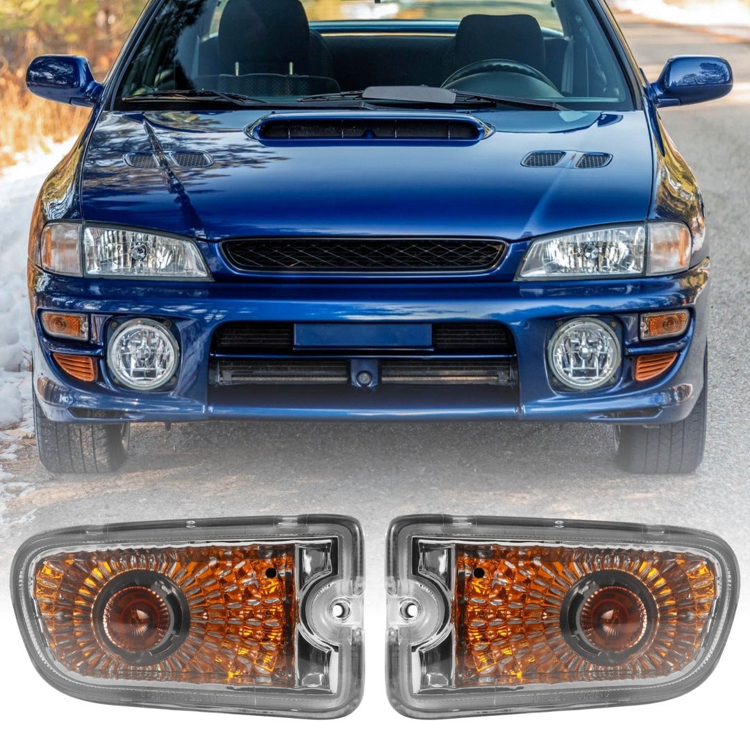 1999 - 2001 Subaru Classic Impreza 2.5RS Crystal Clear or Crystal Smoke Lens Front Bumper Turn Signal Lights