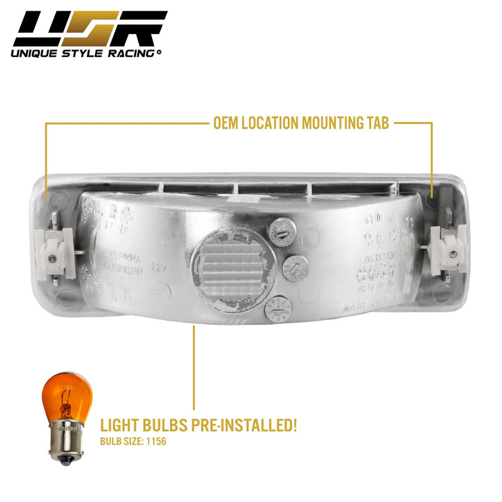 1984-1986 Toyota 4Runner & Pickup Truck 2WD & 4WD Clear Lens Bumper Signal Lights