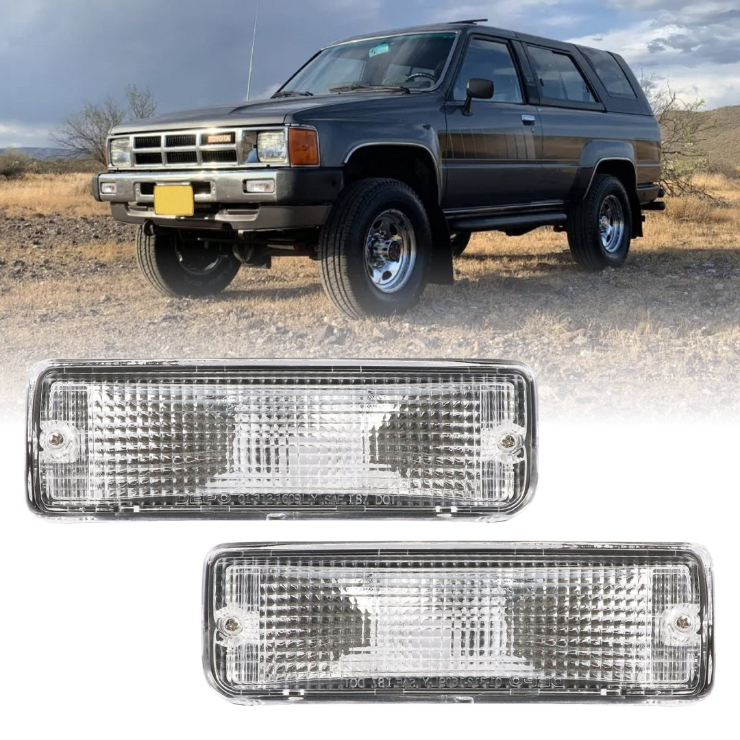 1984-1986 Toyota 4Runner & Pickup Truck 2WD & 4WD Clear Lens Bumper Signal Lights