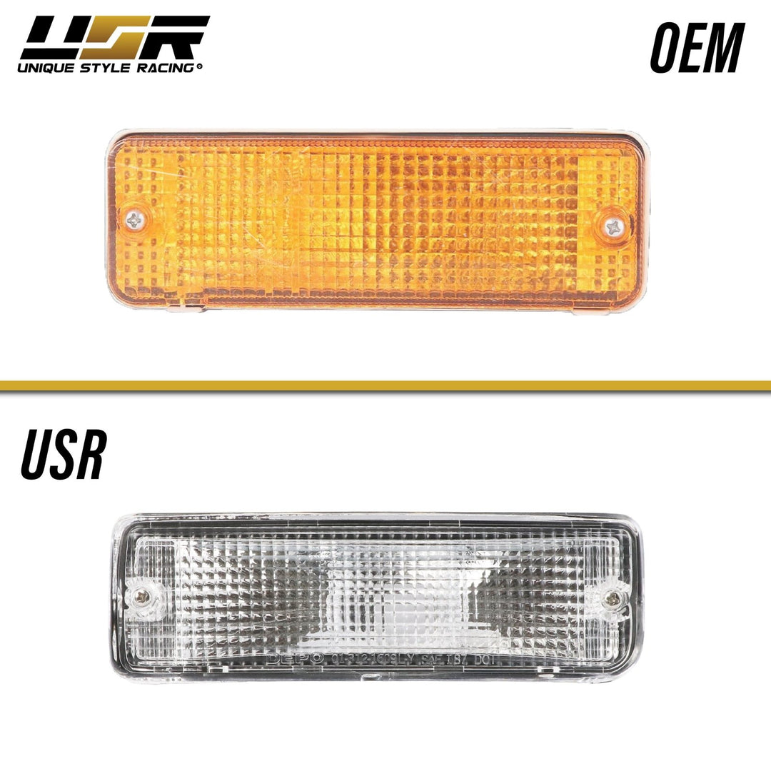 1984-1986 Toyota 4Runner & Pickup Truck 2WD & 4WD Clear Lens Bumper Signal Lights