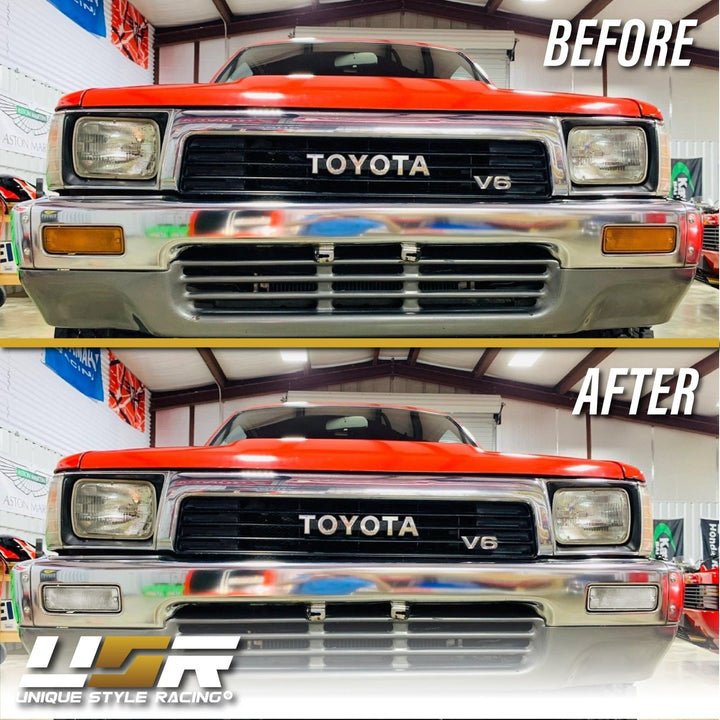 1990 - 1991 Toyota 4Runner / 1989 - 1995 Toyota Pick Up Front Clear Bumper Turn Signal Lights