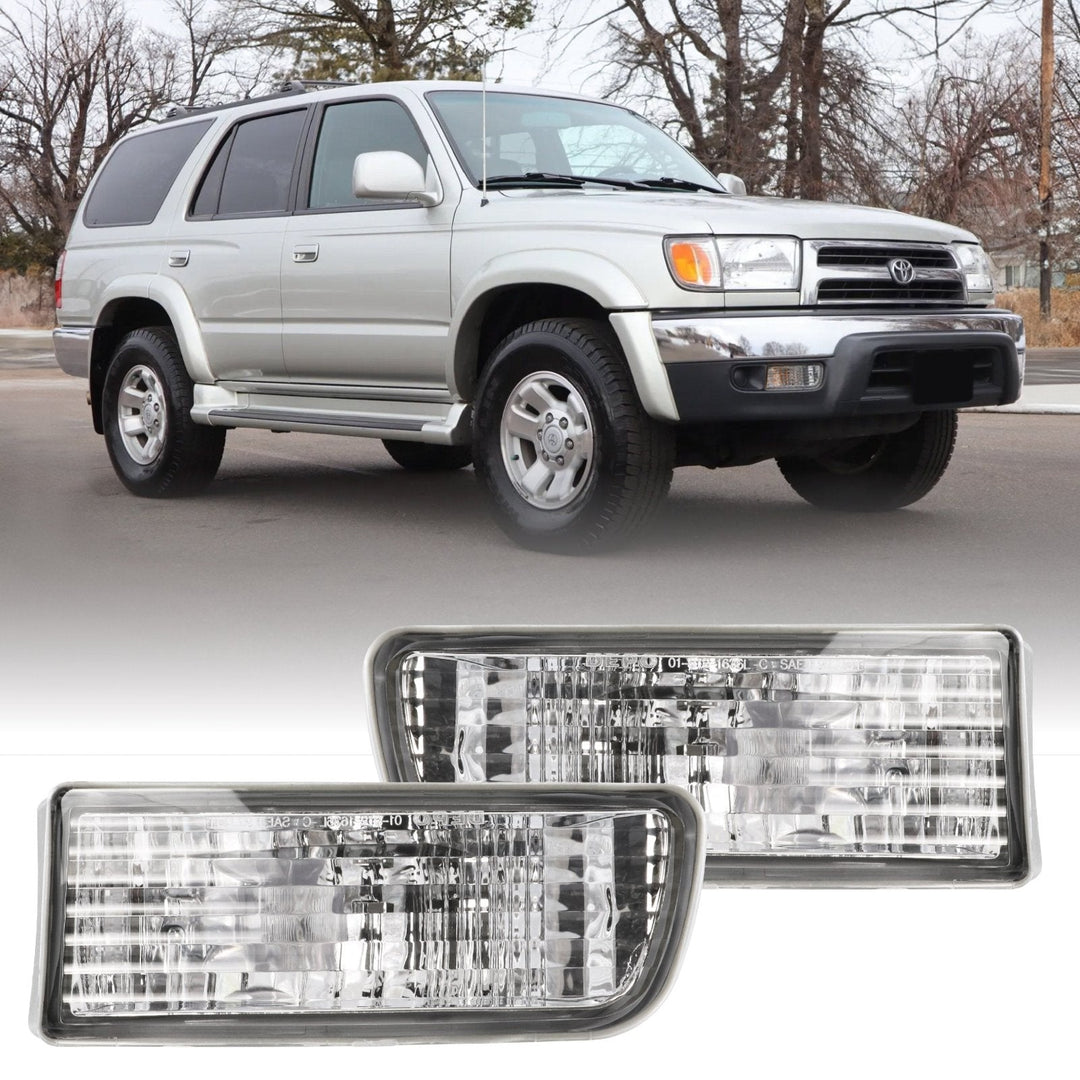 1999 - 2001 Toyota 4Runner All Clear Lens Front Bumper Signal Lights