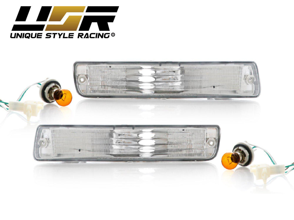 1991 - 1997 Toyota Land Cruiser / 1996 - 1997 Lexus LX450 Clear Front Bumper Turn Signal Lights