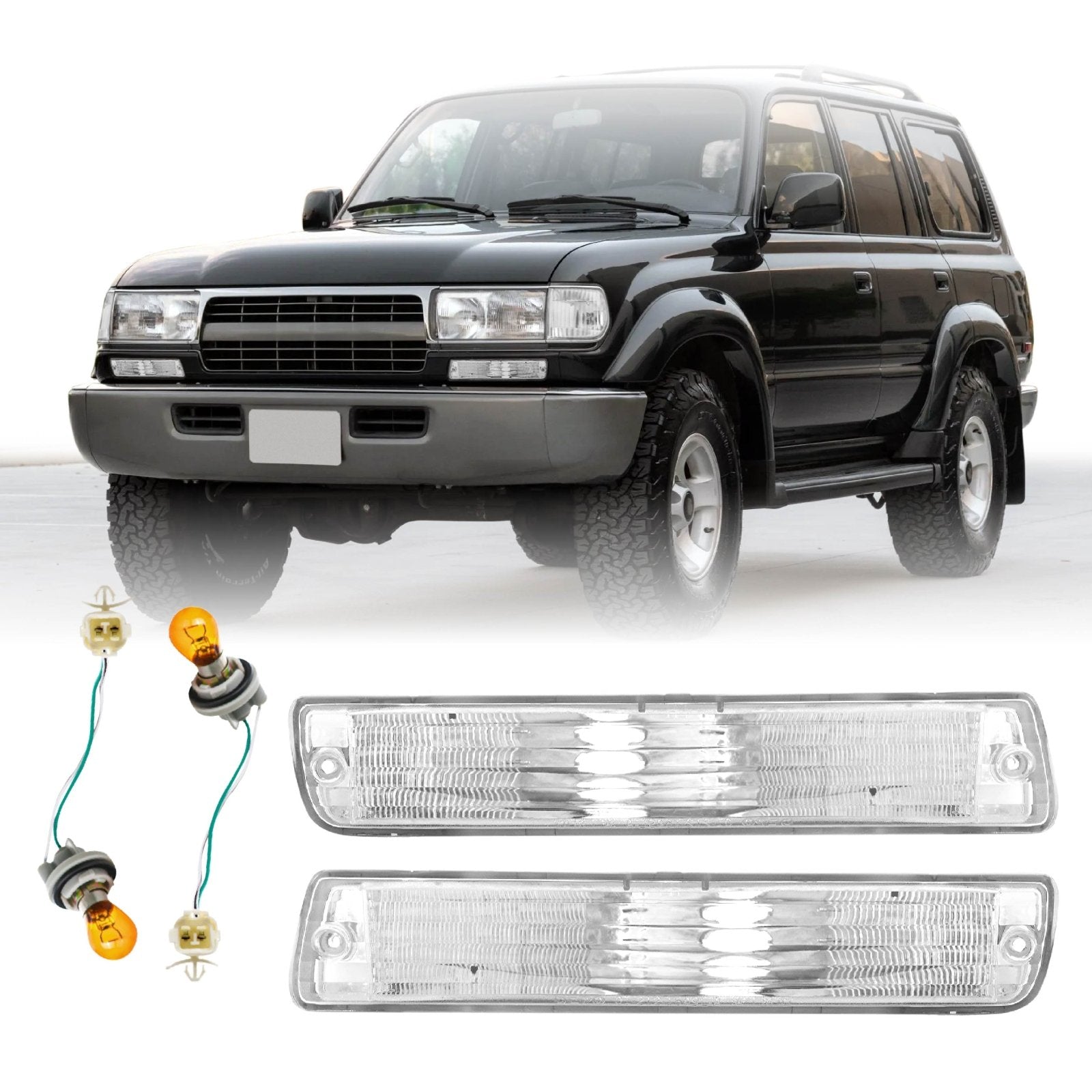 1991-1997 Toyota Land Cruiser & 1996-1997 Lexus LX450 Clear Front